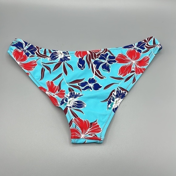 CUPSHE Blue Floral Hummingbird Bikini Bottoms Women's Size Medium NWT - Picture 5 of 5